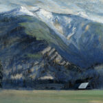 Jared Shear, cougar peak, Montana, art, painting, mountain, landscape, plein air, April