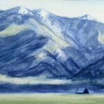 Jared Shear, cougar peak, Montana, art, painting, mountain, landscape, plein air, April
