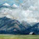 Jared Shear, cougar peak, Montana, art, painting, mountain, landscape, plein air, May