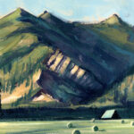 Jared Shear, cougar peak, Montana, art, painting, mountain, landscape, plein air, July