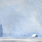 Jared Shear, cougar peak, Montana, art, painting, mountain, landscape, plein air, January