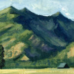 Jared Shear, cougar peak, Montana, art, painting, mountain, landscape, plein air, August