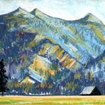 Jared Shear, cougar peak, Montana, art, painting, mountain, landscape, plein air, August