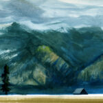 Jared Shear, cougar peak, Montana, art, painting, mountain, landscape, plein air, September