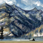 Jared Shear, cougar peak, Montana, art, painting, mountain, landscape, plein air, November