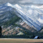 Jared Shear, cougar peak, Montana, art, painting, mountain, landscape, plein air, February