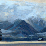 Jared Shear, cougar peak, Montana, art, painting, mountain, landscape, plein air, March