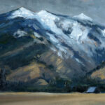 Jared Shear, cougar peak, Montana, art, painting, mountain, landscape, plein air, March